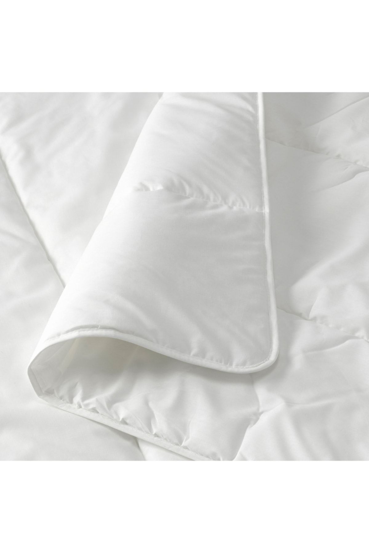Tek Kişilik Kışlık Yorgan, Beyaz Renk Meridyendukkan 150x200 Cm Dolgu 0yuklu Polyester Lif