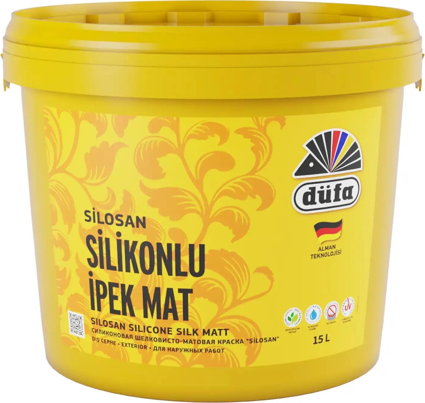 Silosan Silikonlu İpek Mat Beyaz 15 l