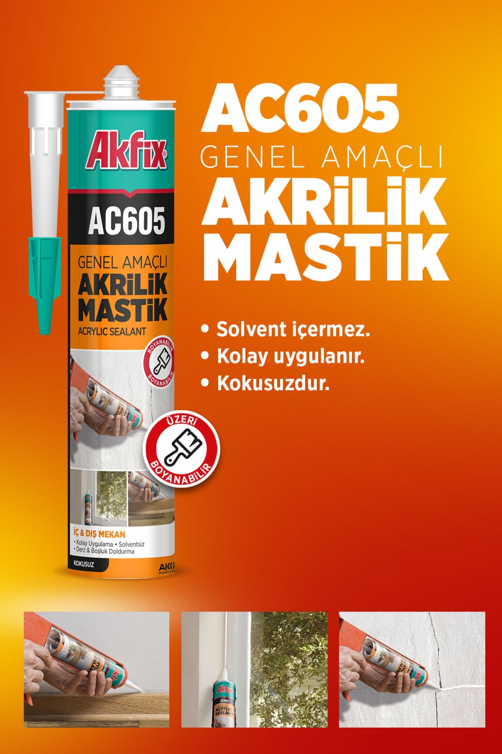AC605 Akrilik Mastik