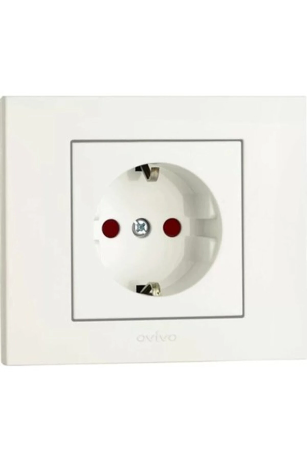 GRANO BEYAZ TOPRAKLI PRİZ ÇOCUK KORUMALI (ÜRÜN ÇERÇEVESİZDİR)