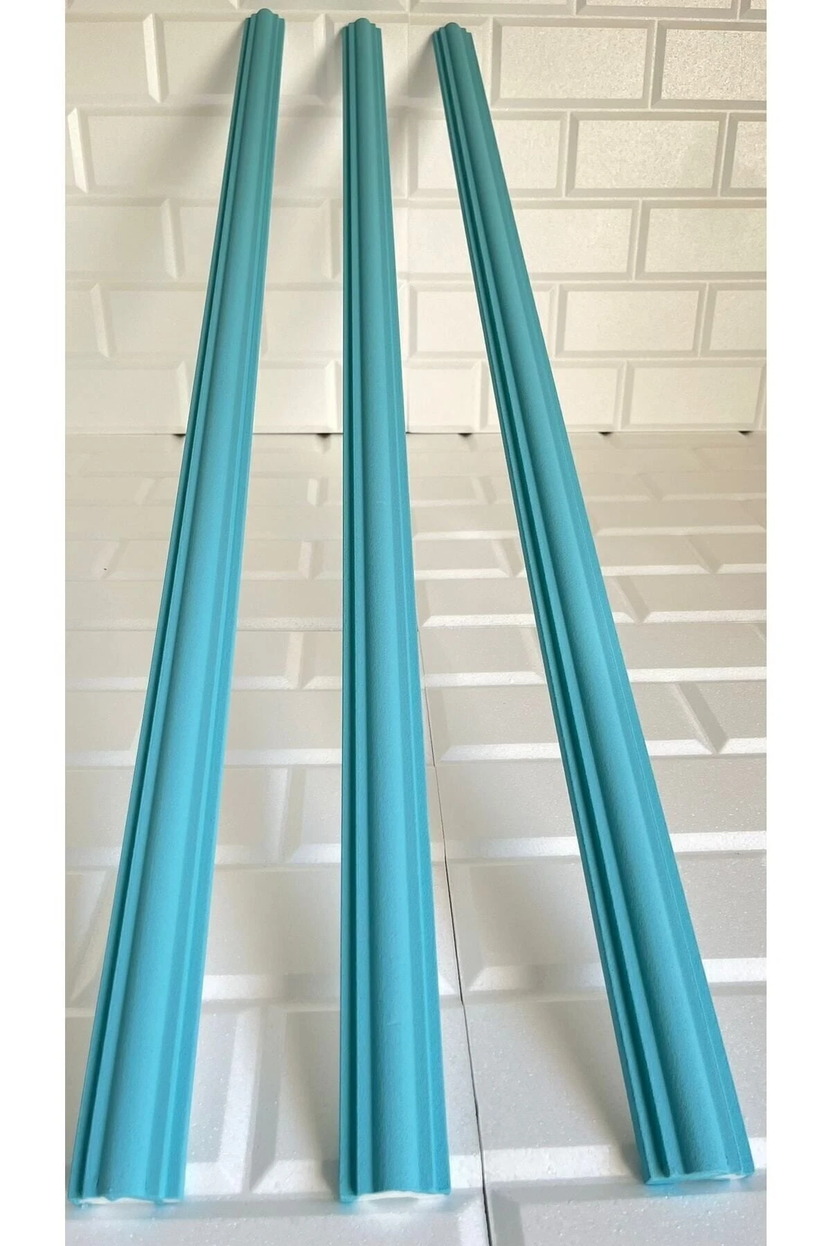 Salda Mavisi Minella01 Duvar Çıtası Dekoratif Kendinden Yapışkanlı Stropiyer 4cm 100 Cm