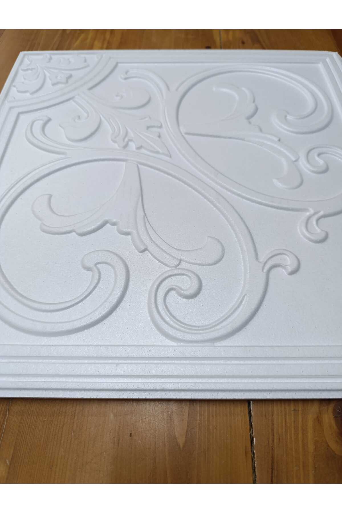 Manolya Desenli Stropiyer Dekoratif Tavan Kaplama Paneli 4 Adet - 1 M2