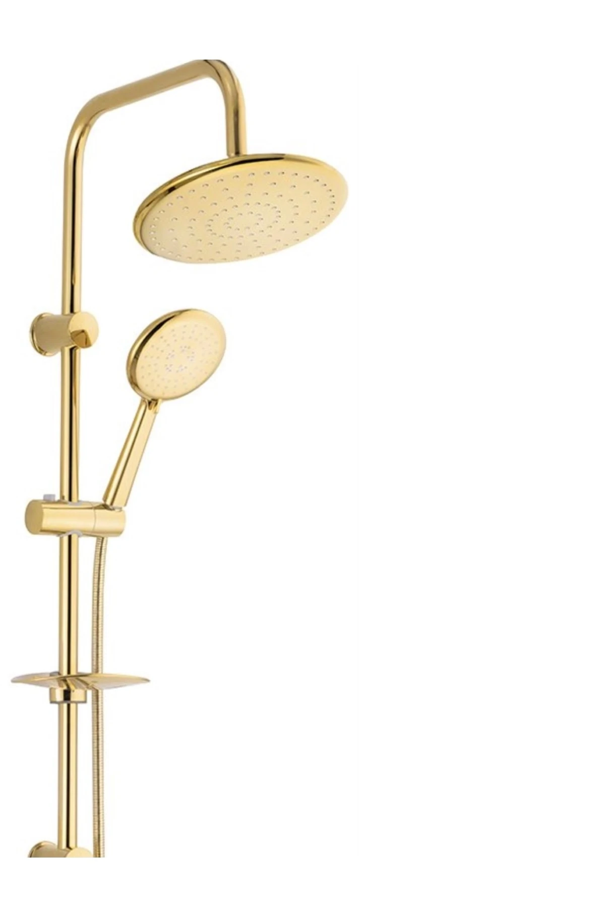 Gold Altın Renk Kaplama Robot Duş Seti Ve Banyo Bataryası 2’li Set Eng