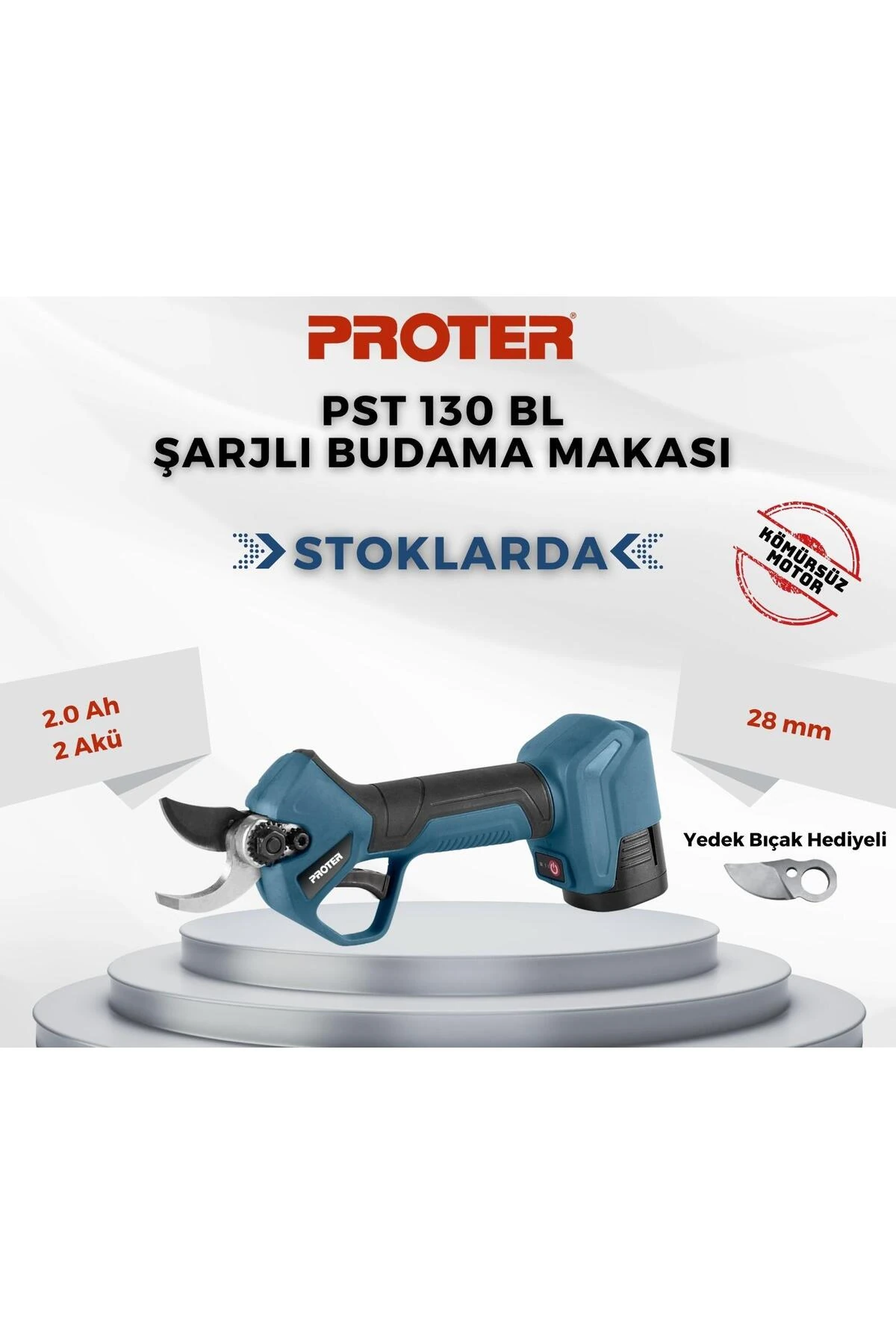 PST 130 BL ŞARJLI BUDAMA MAKASI