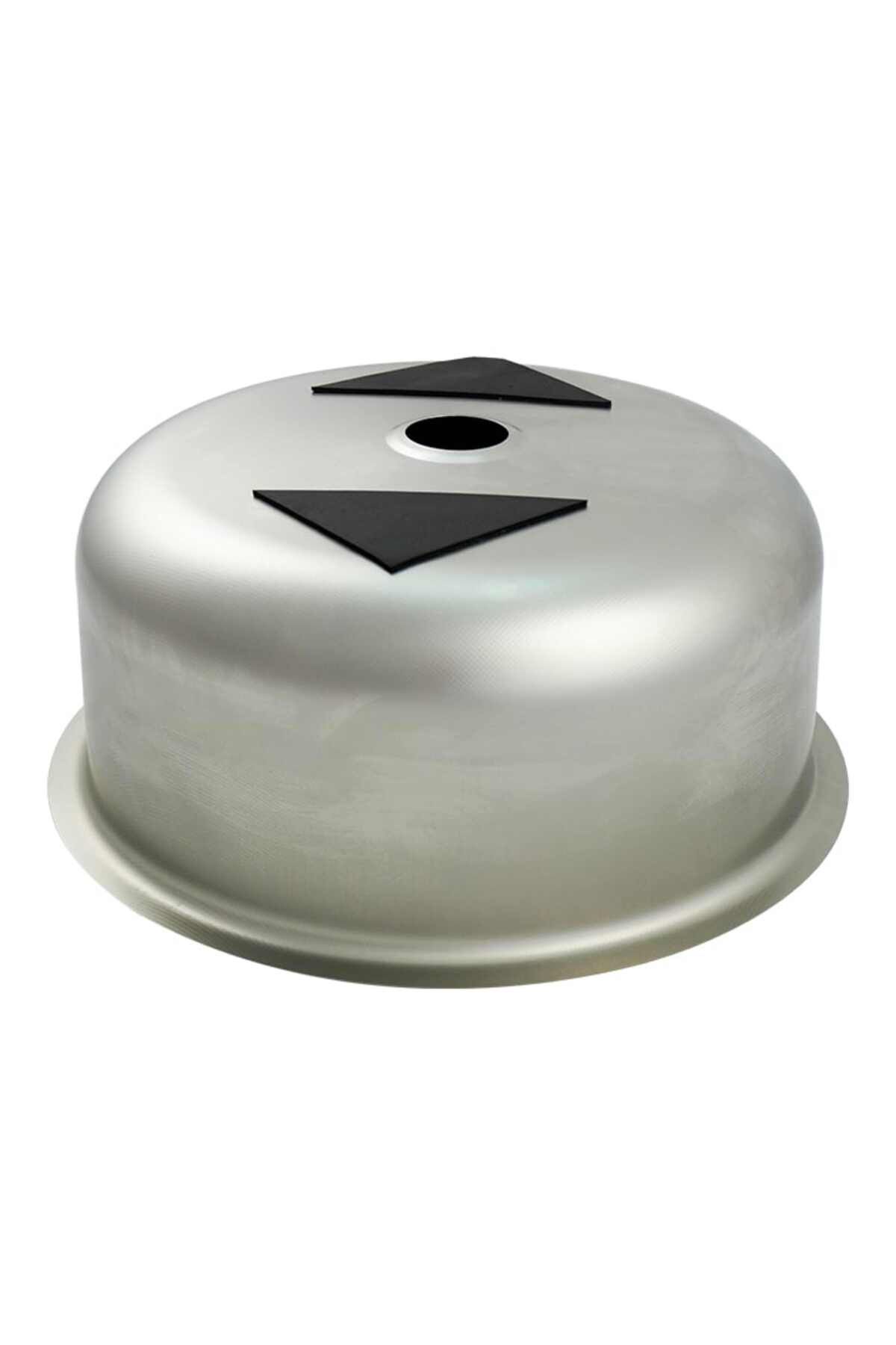 Paslanmaz Krom Evye 38x38 Krom Düz Evye Geniş Delikli Süzgeçli Sifon Dahildir