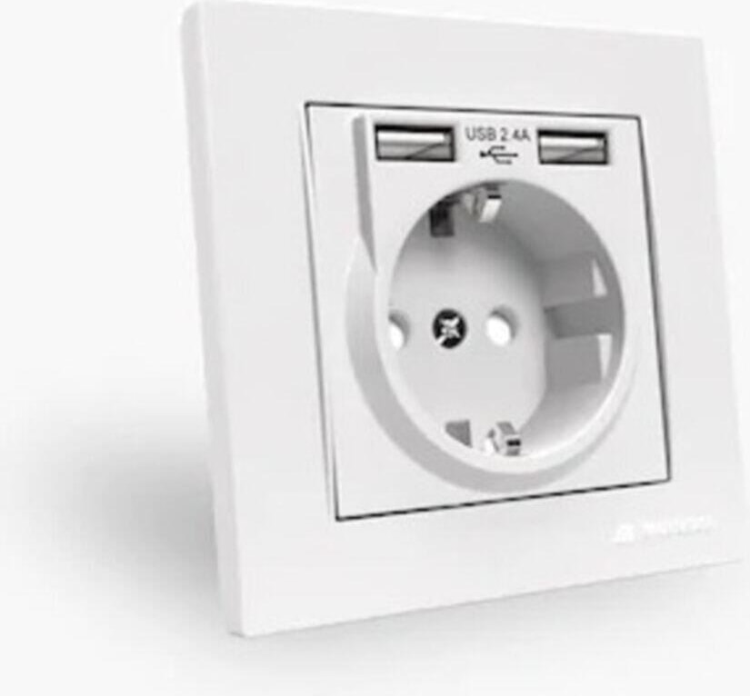 Rita 2'li USB ve Topraklı Priz ( 2 Adet )