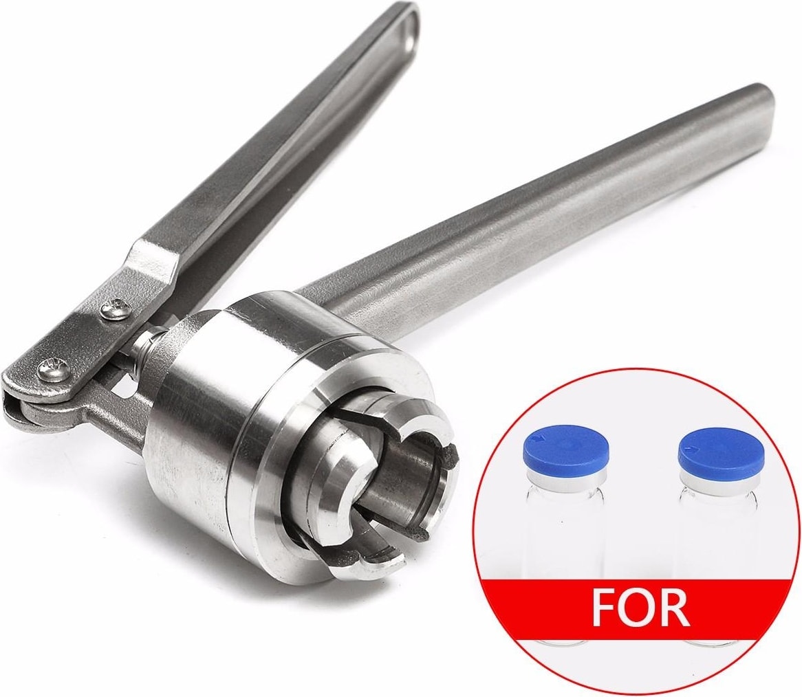 Yeni Paslanmaz Çelik Manuel Flakon Crimper 20MM Flip Off Caps El Mühürlü