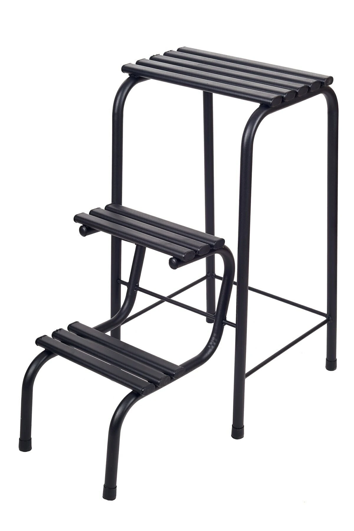 Katlanır Metal Merdivenli Tabure Hem Tabure Hem Merdiven-syh