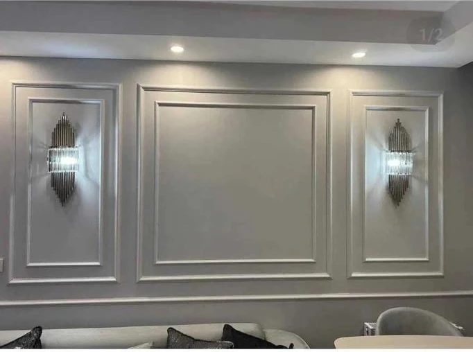 4cm x 240 cm 1 Boy Boyanabilir Dekoratif Pvc Duvar Çıtası Duvar Süsleri Koridor Salon Çıta Tasarım