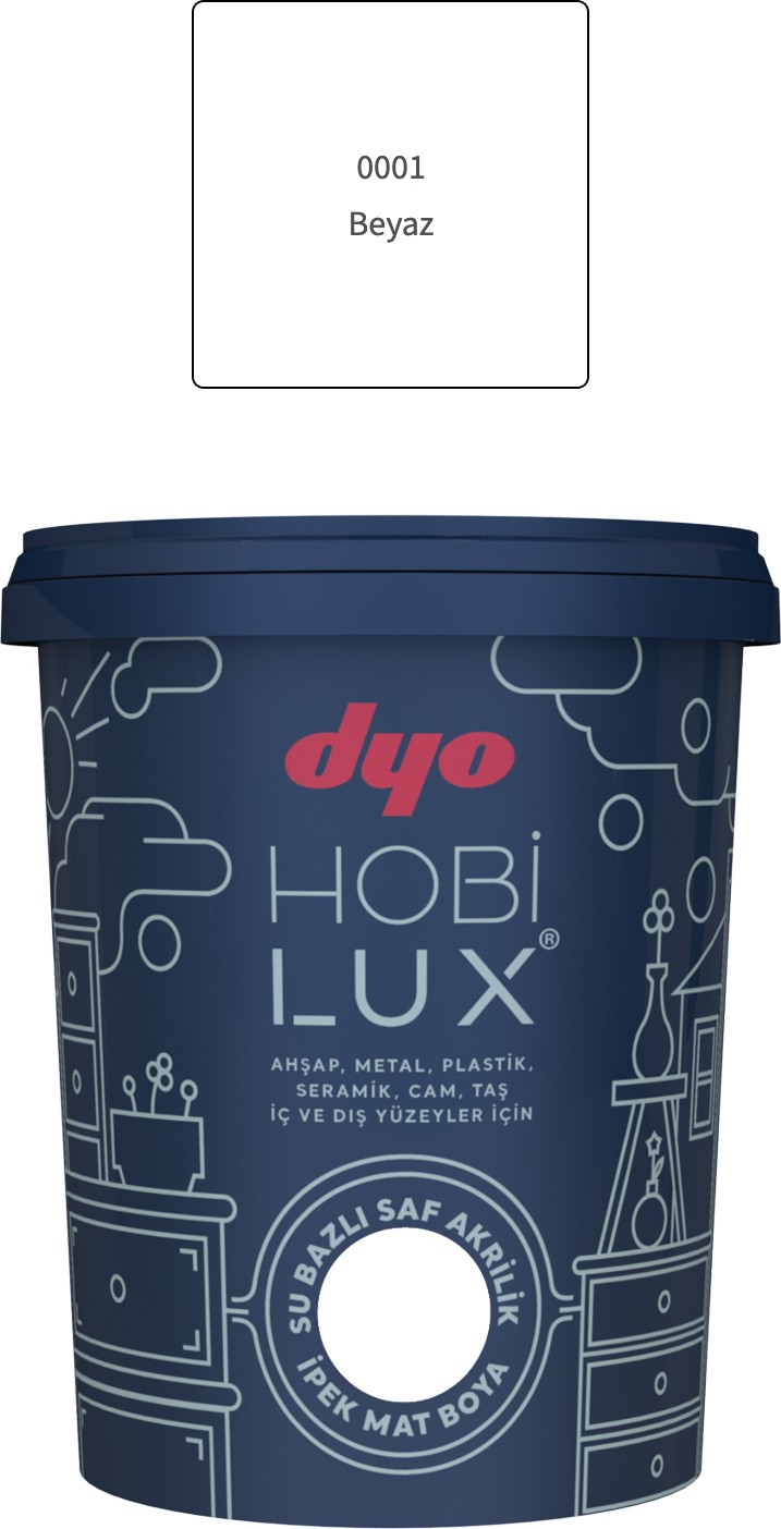 Hobilux Boya Beyaz 0,9 Lt