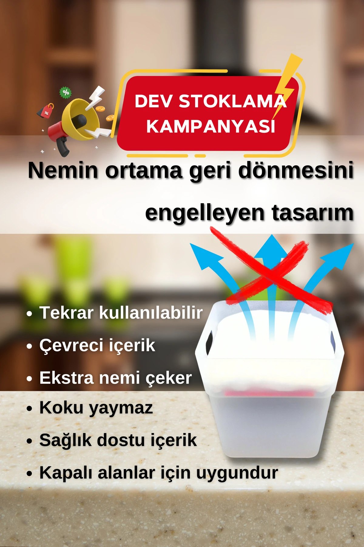 Nem Alıcı Aparat Ve Toplam 200gr,2 Nem Alıcı Torba,rutubet Giderici,kokusuz,kapalı Alanlara Uygun
