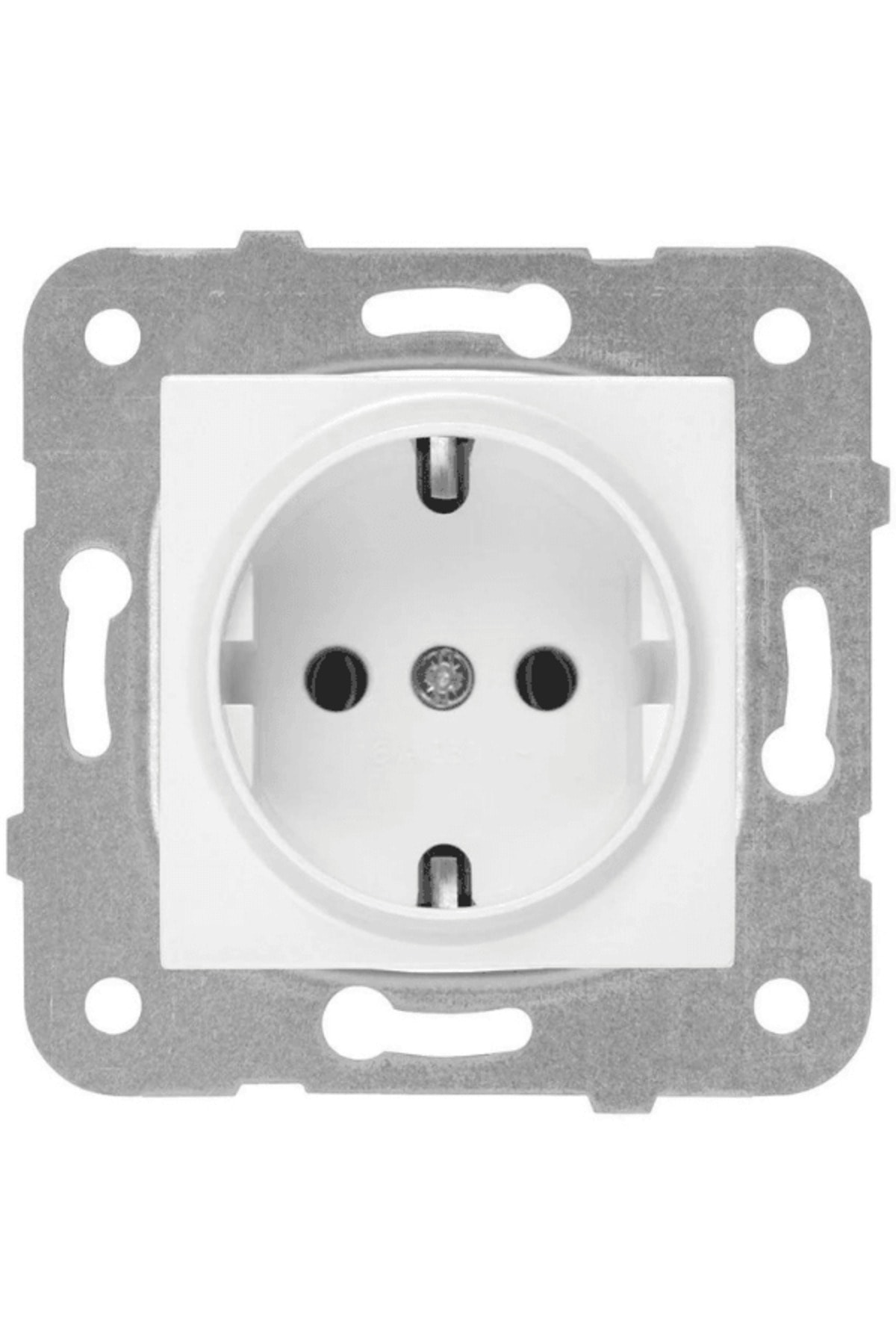 Viko Karre Topraklı Priz Beyaz (Çerçeve Dahil) 90967008 (4 Adet)