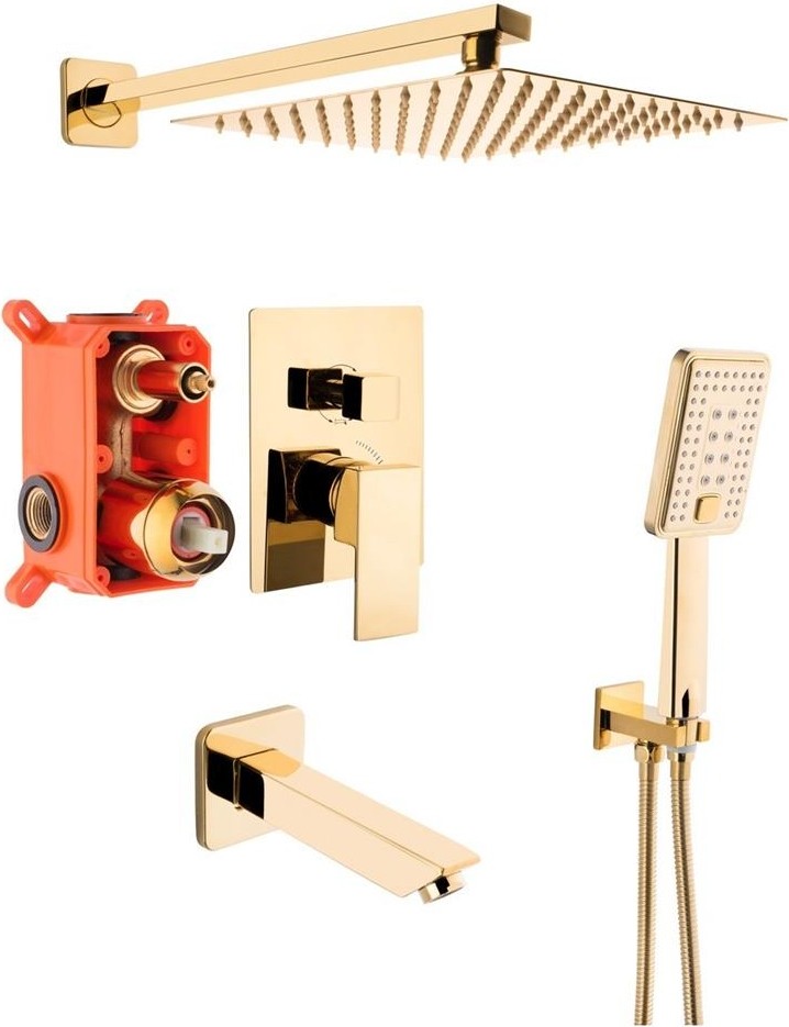 Ankastre Gold 3 Yollu Banyo Seti