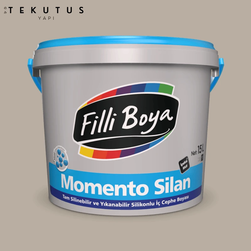 Momento Silan Silikonlu Iç Cephe Boyası 15 L Cİ-6364 / 4075 Gri Toprak