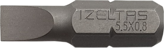 İZELTAŞ Izeltaş - 4810200855 - 0.8 x 5.5 Düz Bits Uç 25 mm