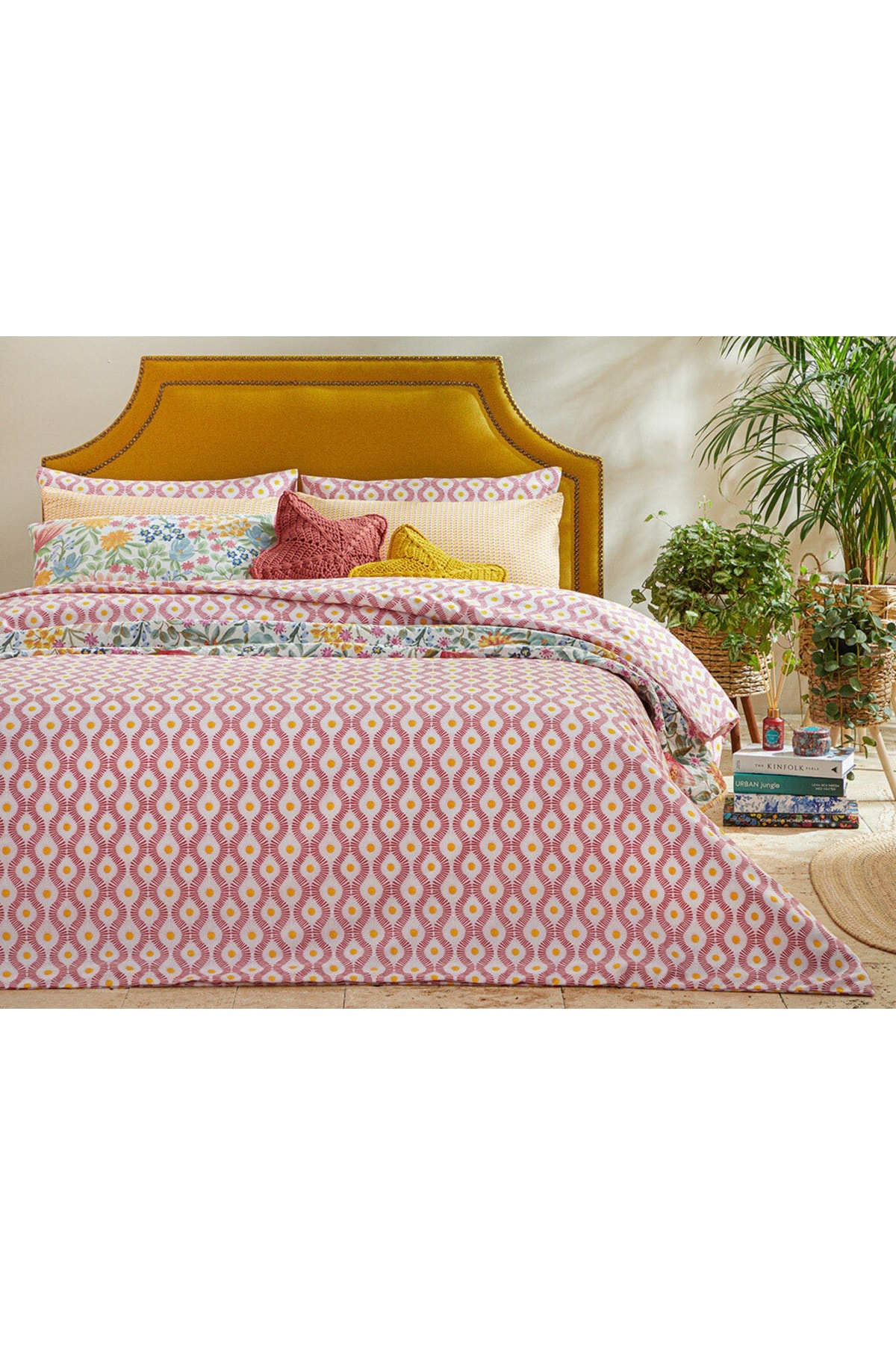 Sunny Side Kolay Ütülenir Tek Kişilik Nevresim 160x220 Cm Pembe