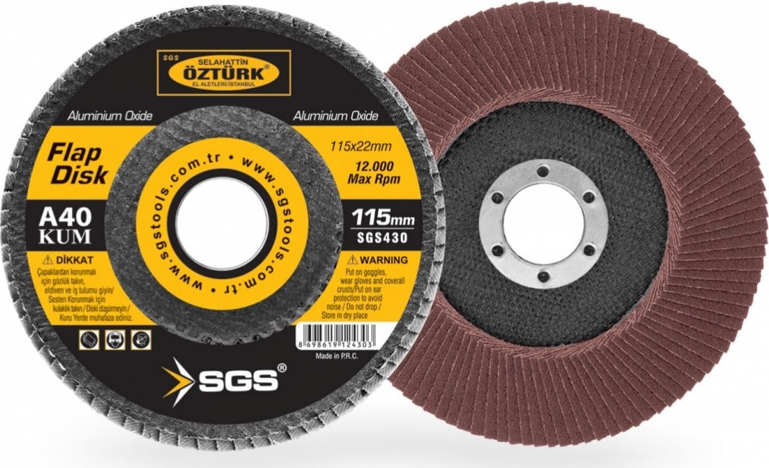 SGS 430 115*40 Kum Flap Disk Zımpara (1 Adet)
