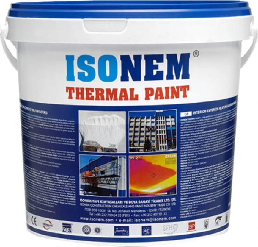 Isonem Thermal Paint Isı Yalıtım Boyası 18 Lt Gri
