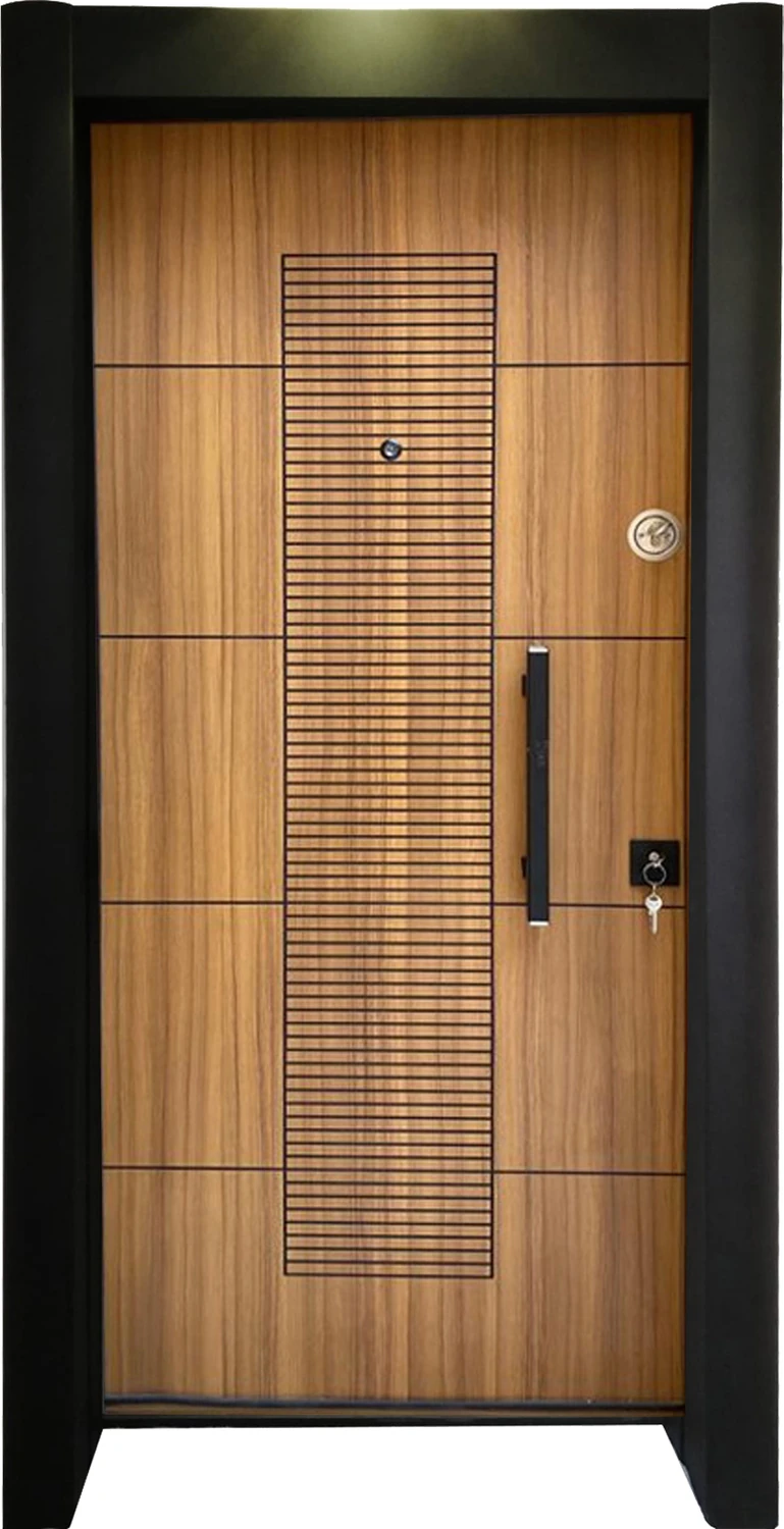 Statik Kasalı Düz Model Daire Giriş Kapısı, Çelik Kapı