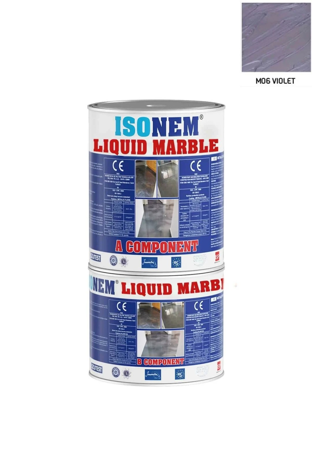 İsonem Liquid Marble Sıvı Mermer 1 kg M06 Violet