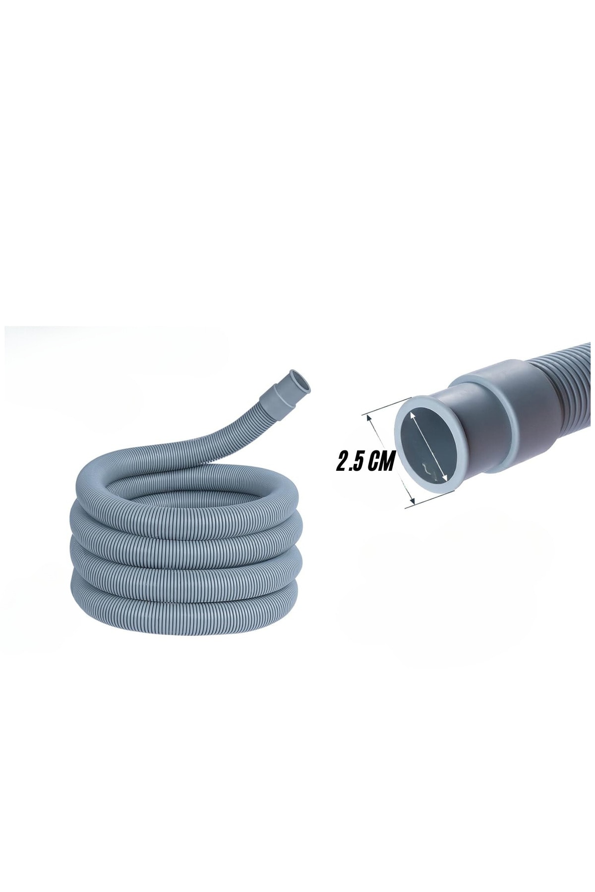 Çamaşır Ve Bulaşık Makinası Için Körüklü Pis Su Tahliye Hortumu 3 Metre