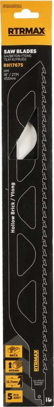 RH17675 Gazbeton - Ytong Tilki Kuyruğu - S2243HM Model 455 mm