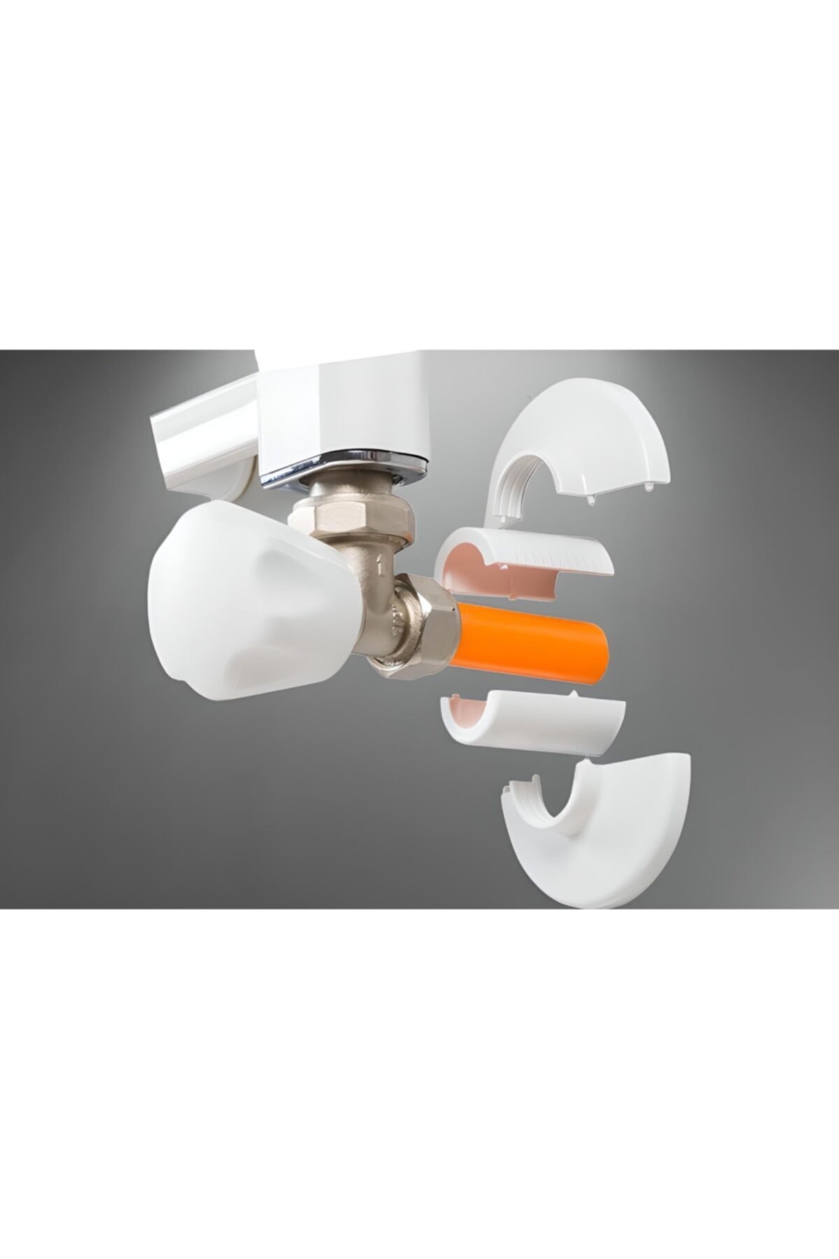 Beyaz Radyatör - Havlupan Hareketli Boru Gizleme Yeni