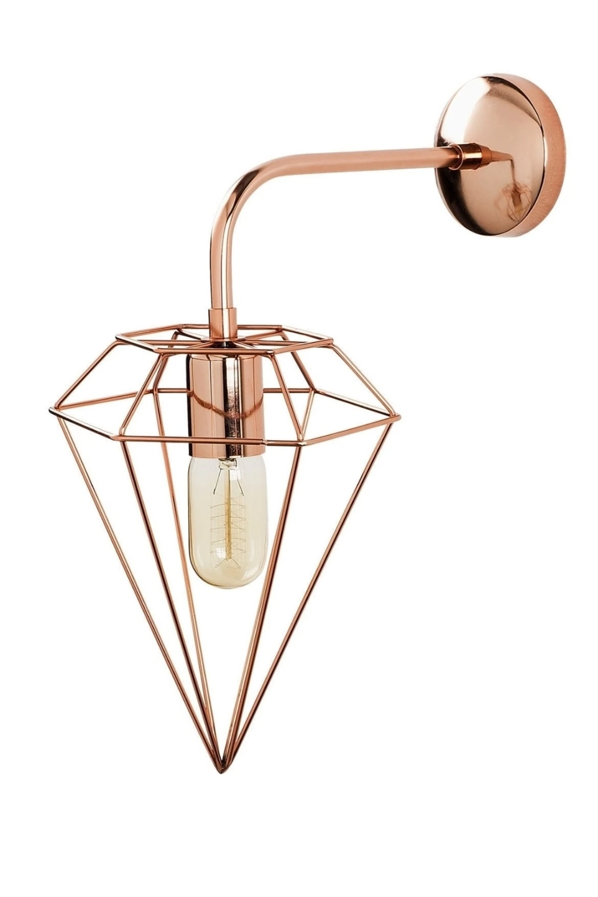 Prizma Bakır Dekoratif Duvar Aplik