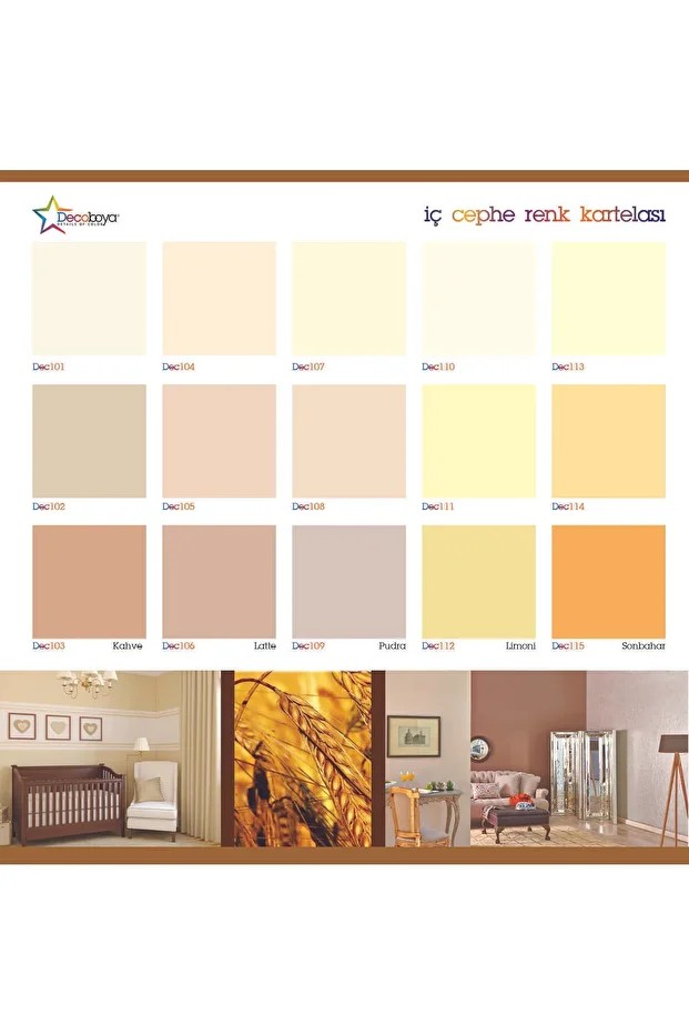 Deco Color Plastik Mat Iç Cephe Duvar Boyası 10 Kg Siyah Özel Renk