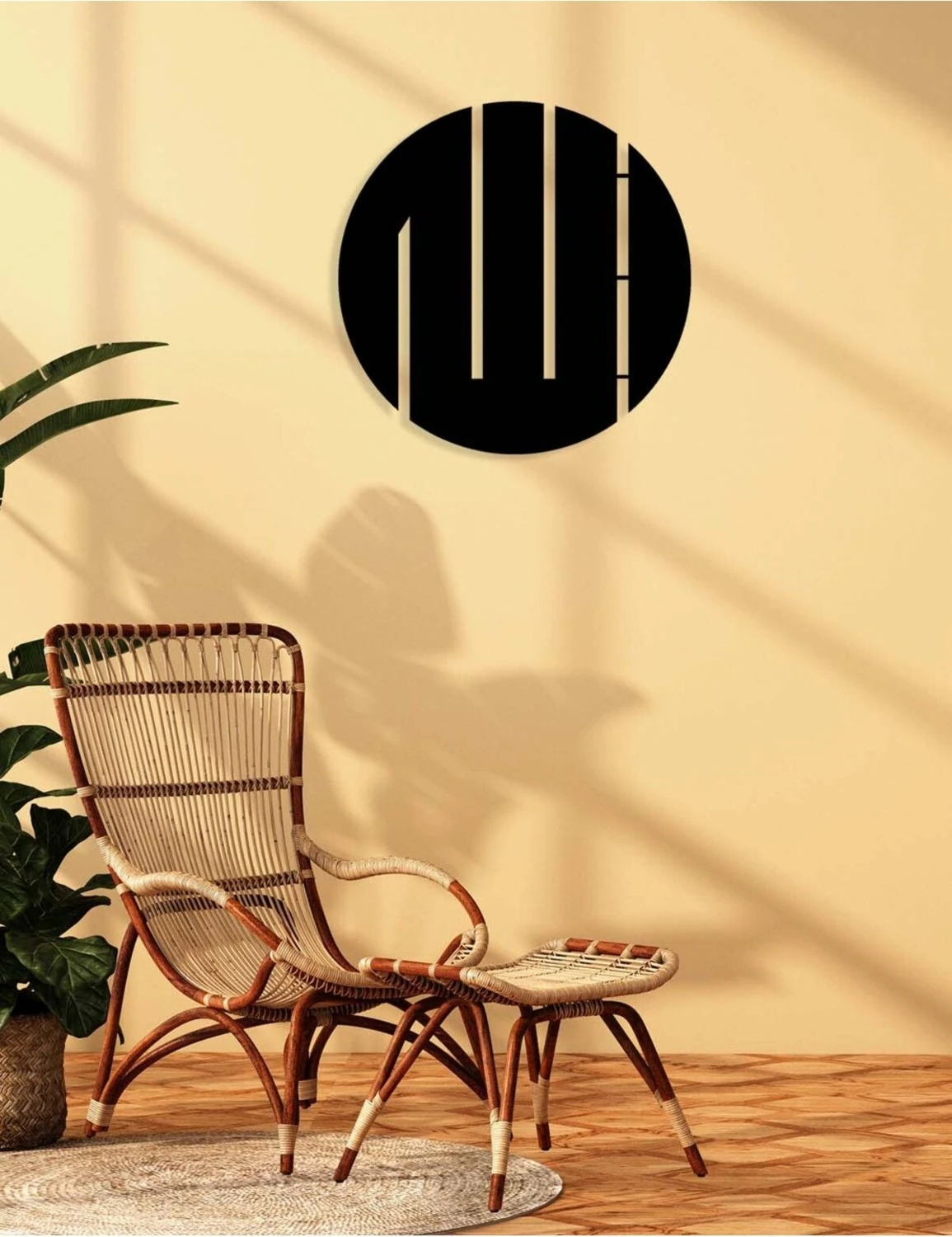 -Allah Islami Metal Tablo - Islami Ev Dekorasyonu - Dini Duvar Tabloları - 50 X 50 - Cm - Sıyah-Islm-020