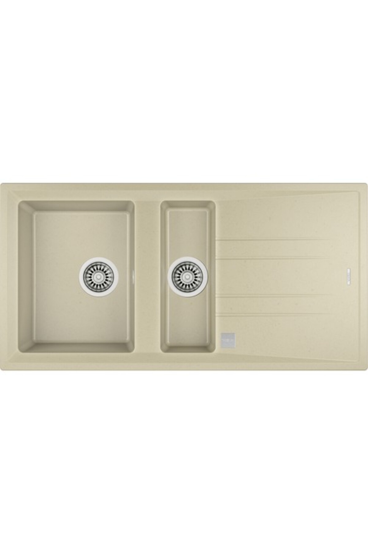 - Stone 60 B-tg Topasbeıge - Ankastre Kumanda Sifonlu Granit Eviye - Bej - 100 Cm - 115360011