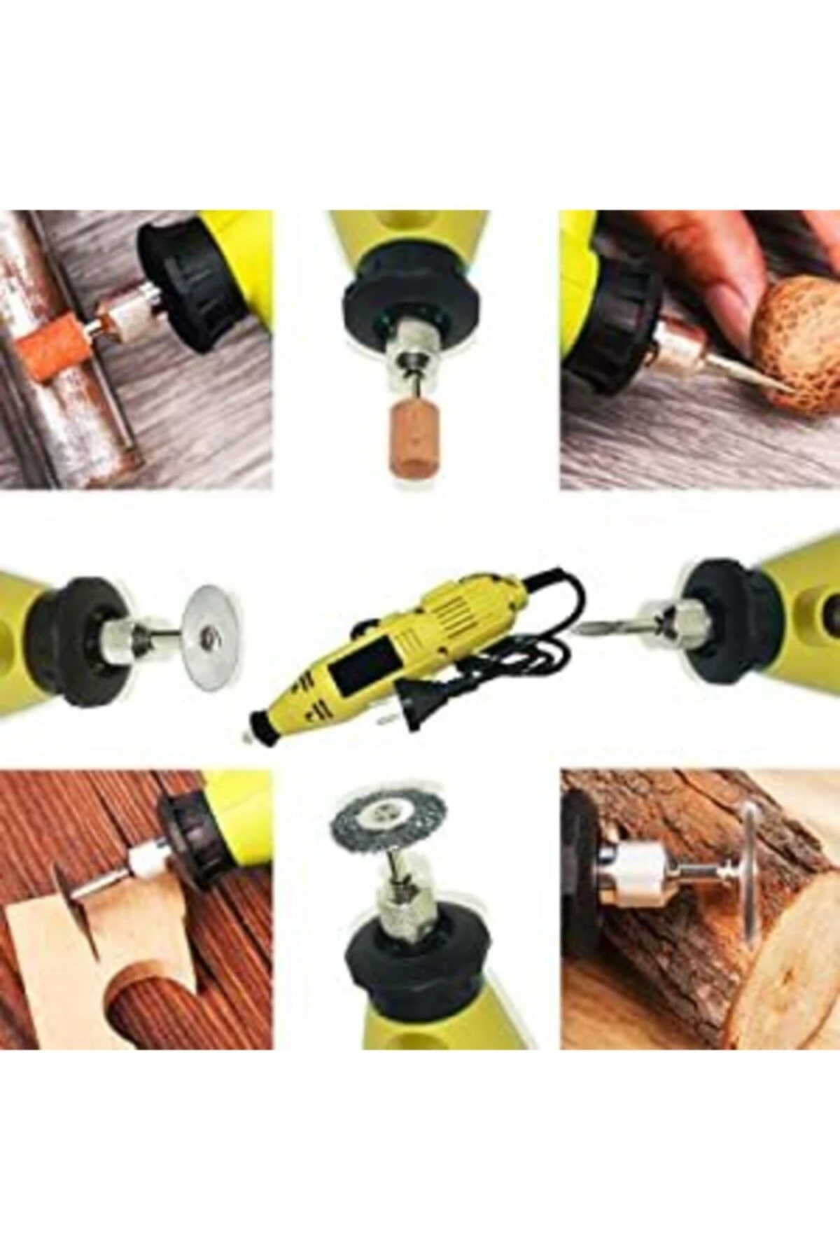 Germany Style 50 Parça Gravür Oyma Makinesi Dremel Taşlama Zımpara Kesme Seti 500 Watt