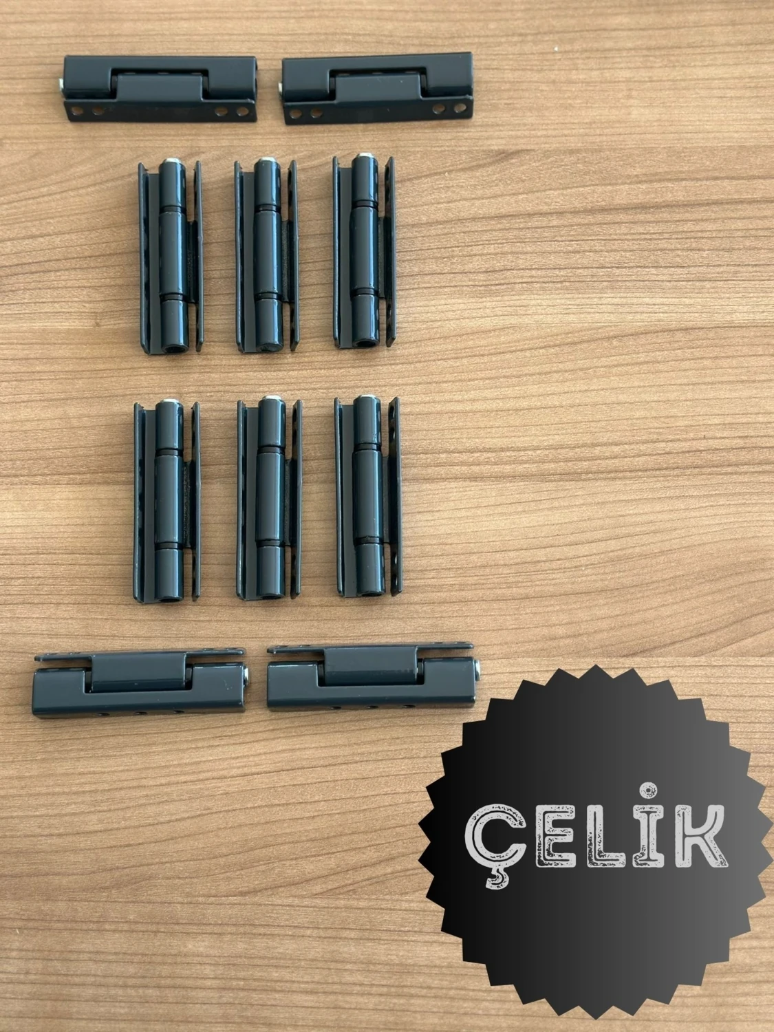 Pvc Pimapen Kapı Pencere Menteşesi Çelik 90MM /150 Adet-1 Koli) Vidalar Dahil