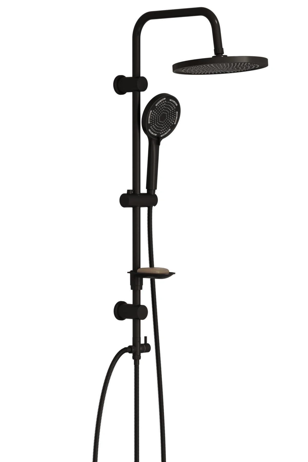 Largo Tepe Robot Duşu Seti - Mat Siyah