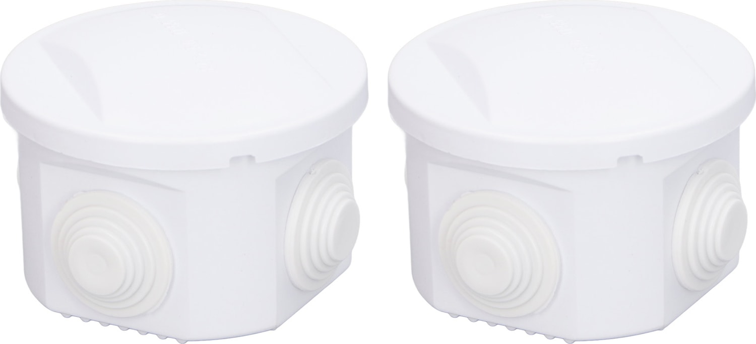 2 Adet Bağlantı Kutusu 80X50MM Yuvarlak Şekil Abs Plastik IP55 Su Geçirmez Toz Geçirmez Elektrik Proje Muhafazası (Yurt Dışından)