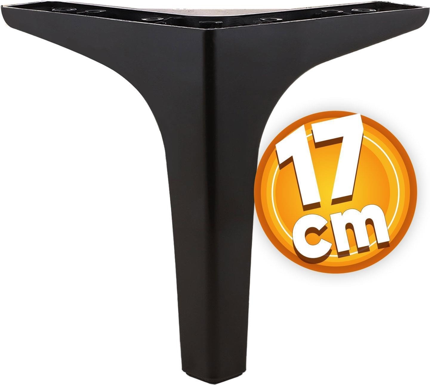 Sedef 6'lı Set Mobilya Tv Ünitesi Çekyat Koltuk Kanepe Destek Yükseltici Ayağı 17 cm Siyah Baza Ayakları M8 Destek