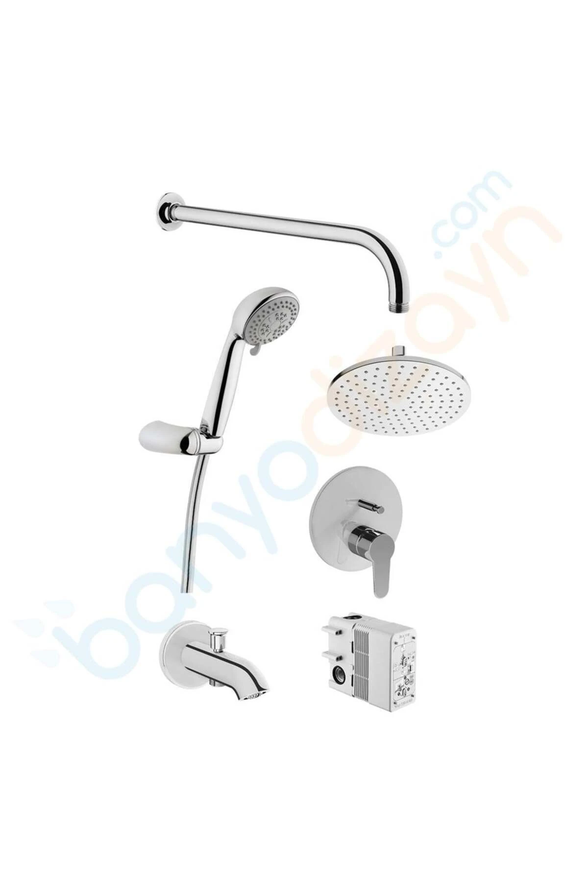 A49248  Win S Ankastre Duş Seti Rain L, (Compact El Duşlu)