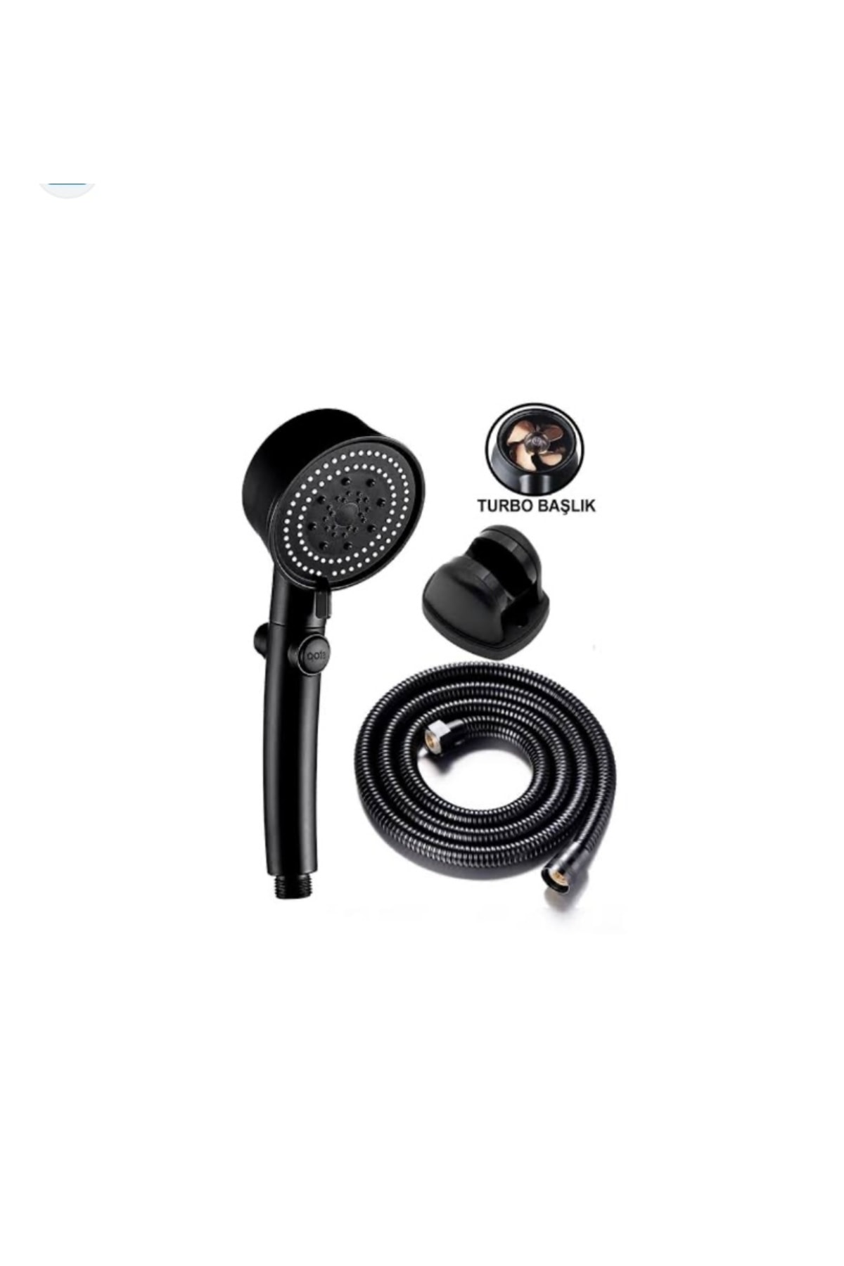 Şık Siyah Duş Telefonu Seti, Pratik ve Dayanıklı Tasarım