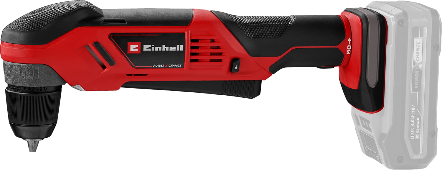 EİNHELL Akülü Açılı Vidalama TE-AD 18 Li-Solo Power X-Change (18 V, 45 Nm, 10 mm Hızlı Sıkma Mandren, LED Işık, Döndürülebilir Akü Yuvası, akü dahil değildir) - 4514290