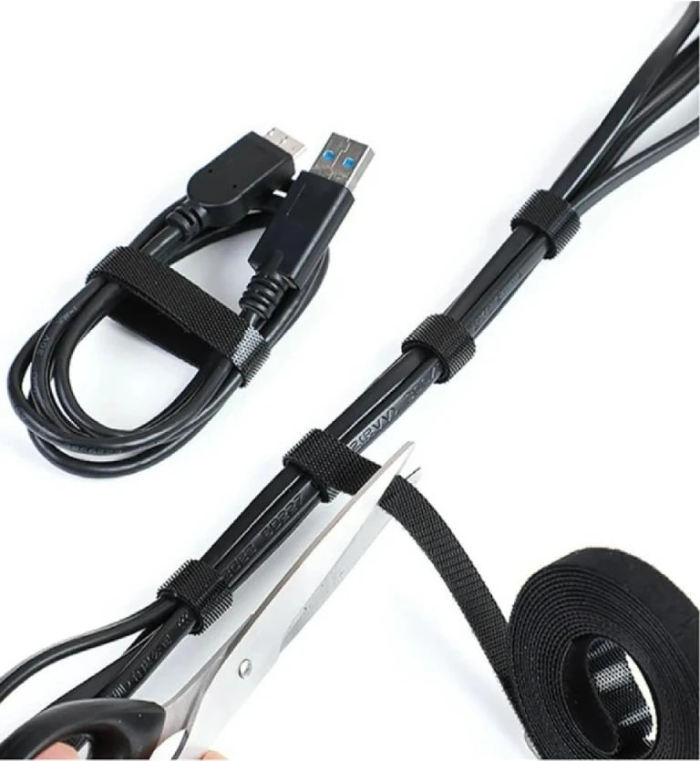 5 x 3 15 Metre 1 cm Cırt Cırt Sabitleyici Bilgisayar Ev Kablo Tutucu Düzenleyici Toparlayıcı