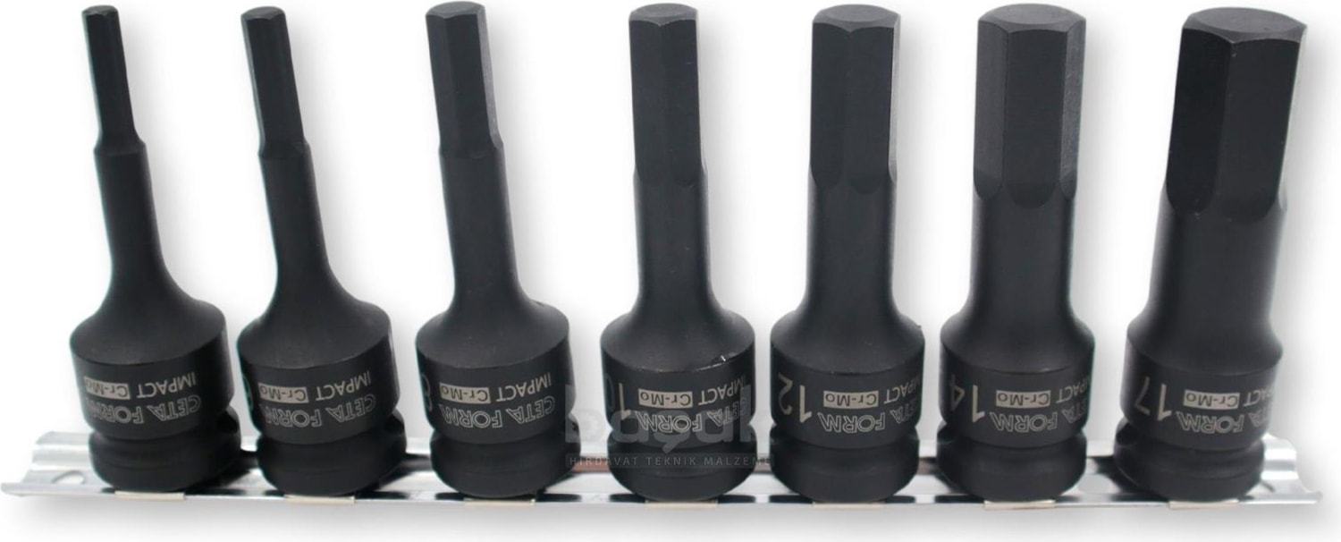 5-17MM 1/2’’ Allen Uçlu Havalı Lokma Takımı 7 Parça C68-RH07