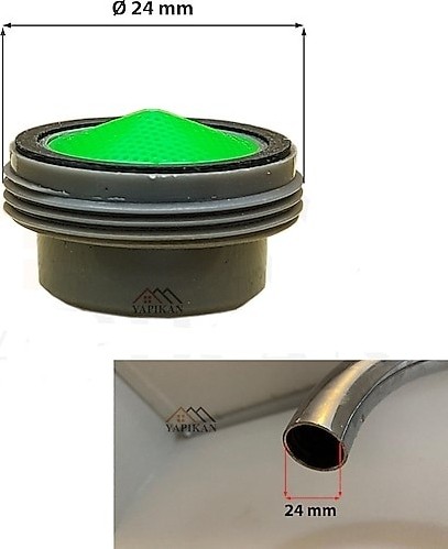 Gizli Perlatör Aparatı Batarya Musluk Ağız Filtresi 24 mm