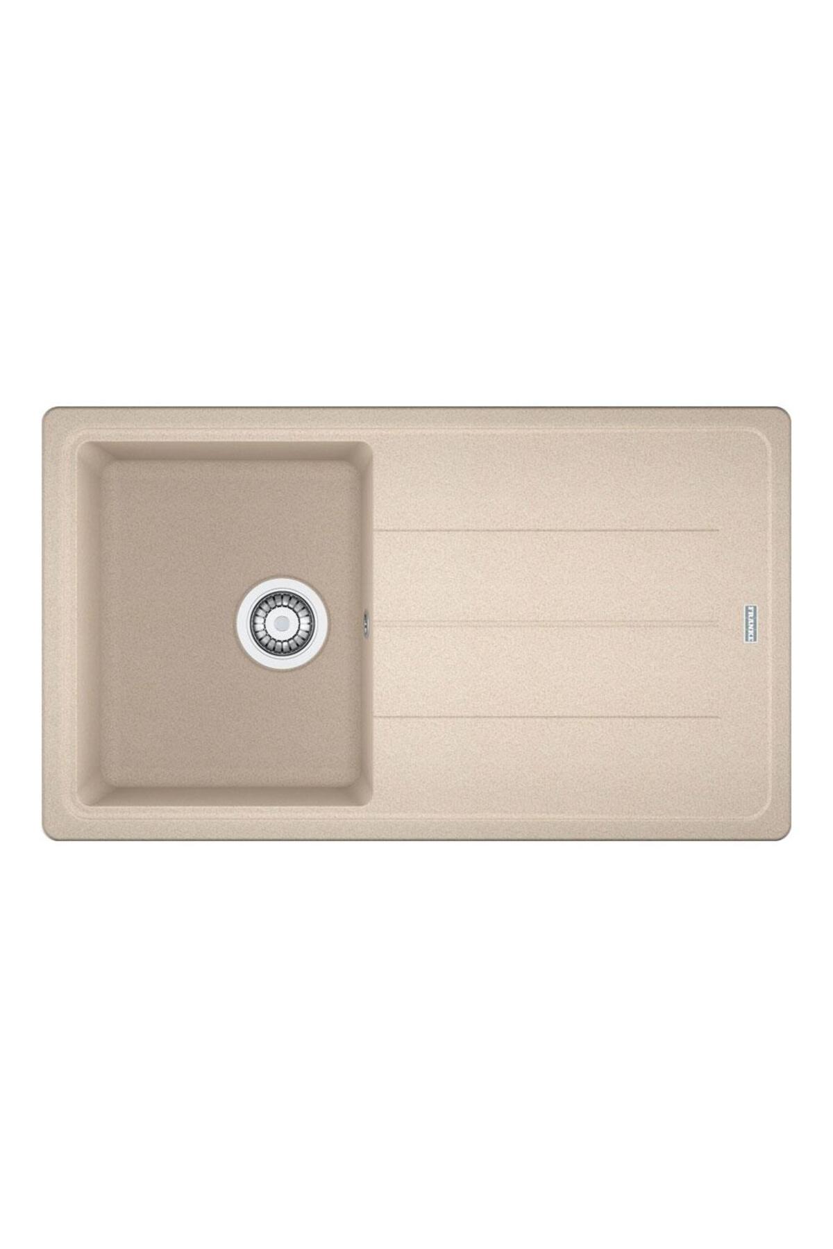 BFG 611 Granit Evye, Avena, Buğday rengi, 86x50 cm, Tek hazne, Tezgah üstü, Damlalıklı