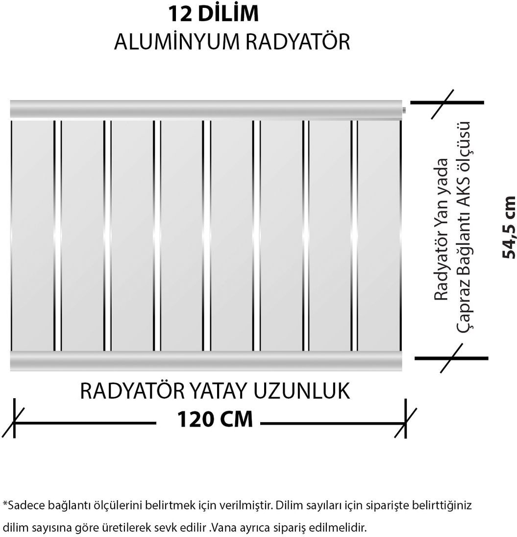 Alüminyum Panel Radyatör Ekol 600X1200 Ral 7016 Antrasit Gri