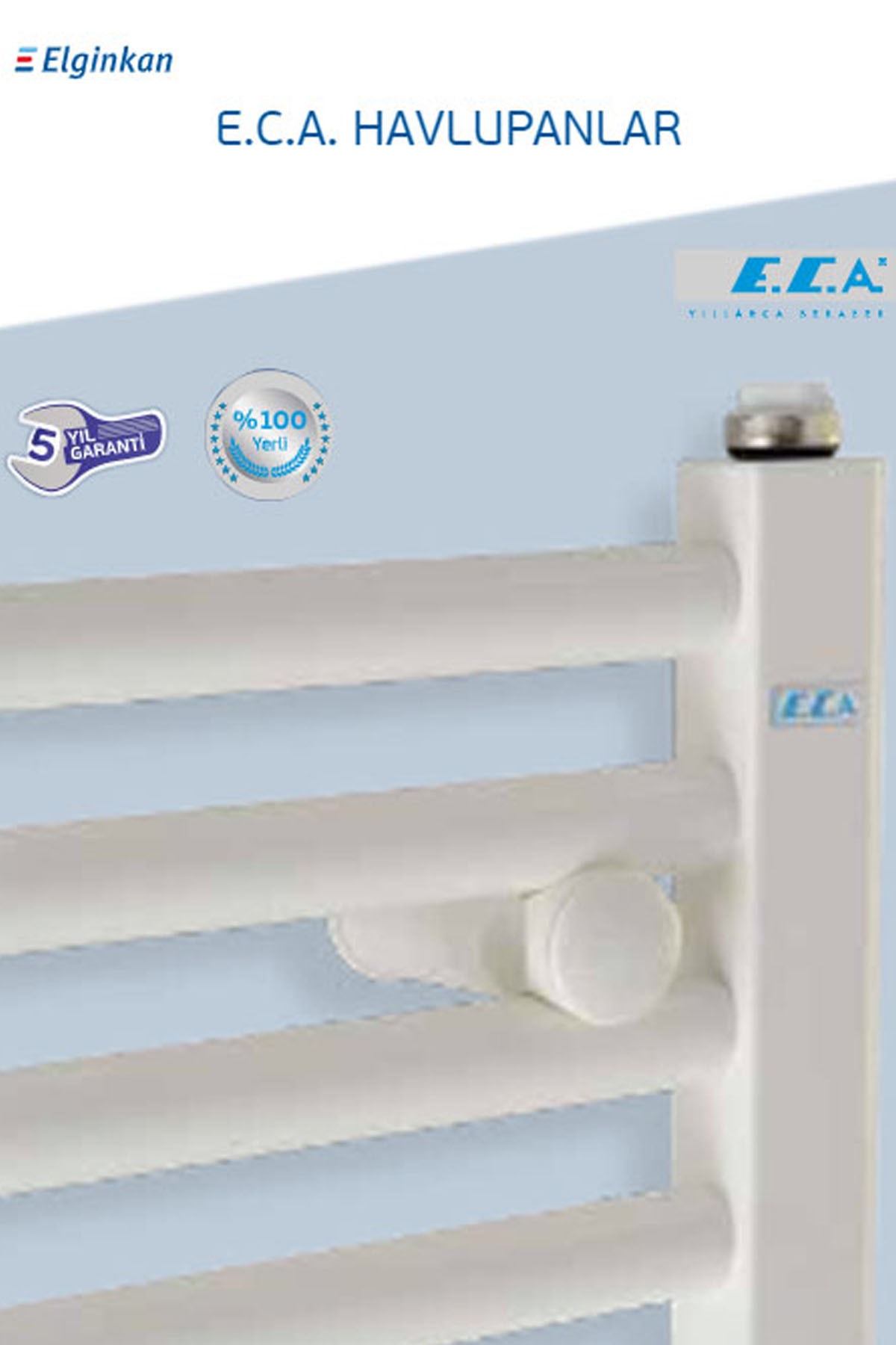 5/11 Havlupan Beyaz Havlu Kurutucu Banyopan Radyatör