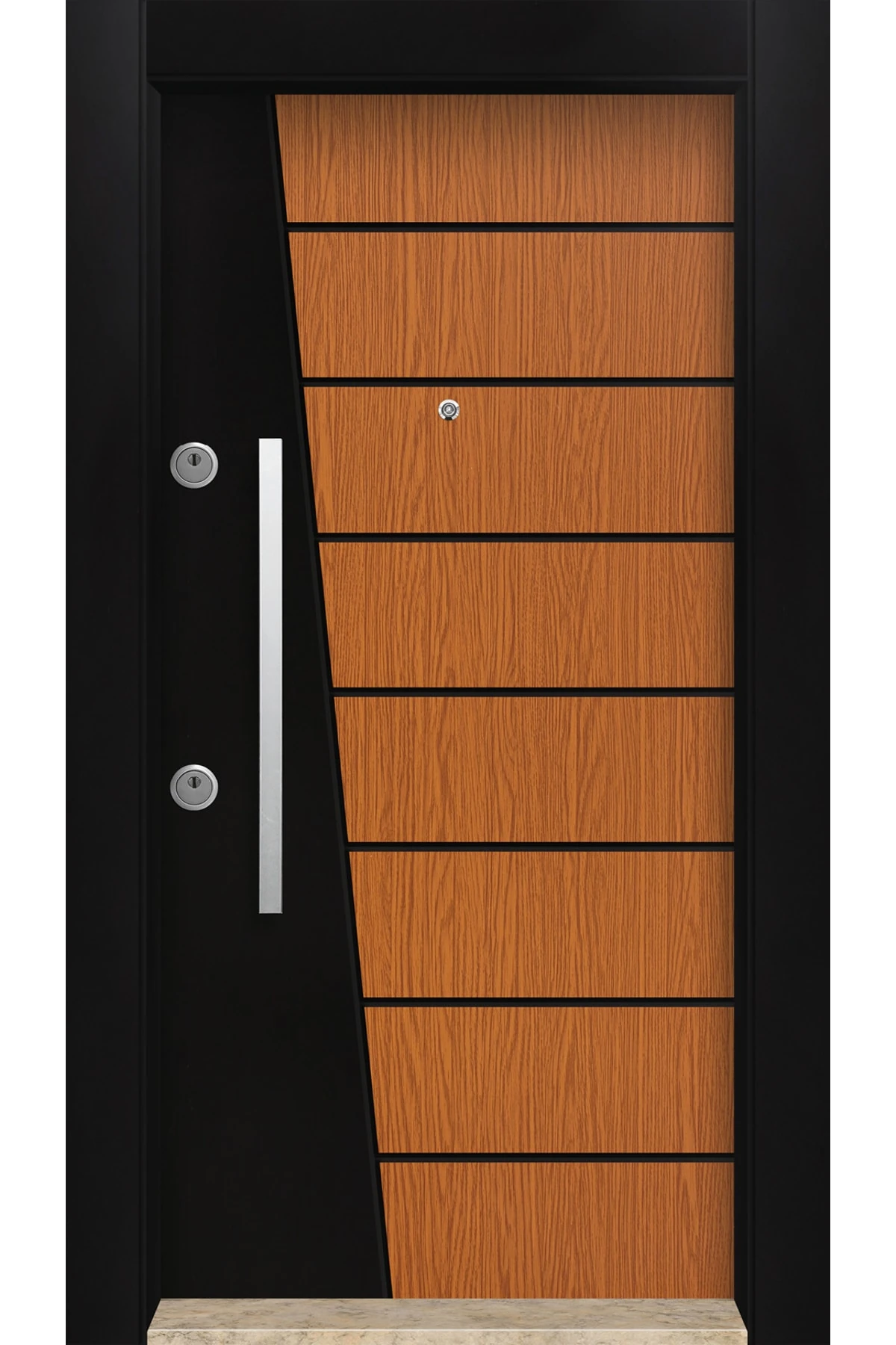 Dış Iklim Kapısı, Yağmura Güneşe Dayanıklı Çelik Kapı, Mn-6017 Sağ