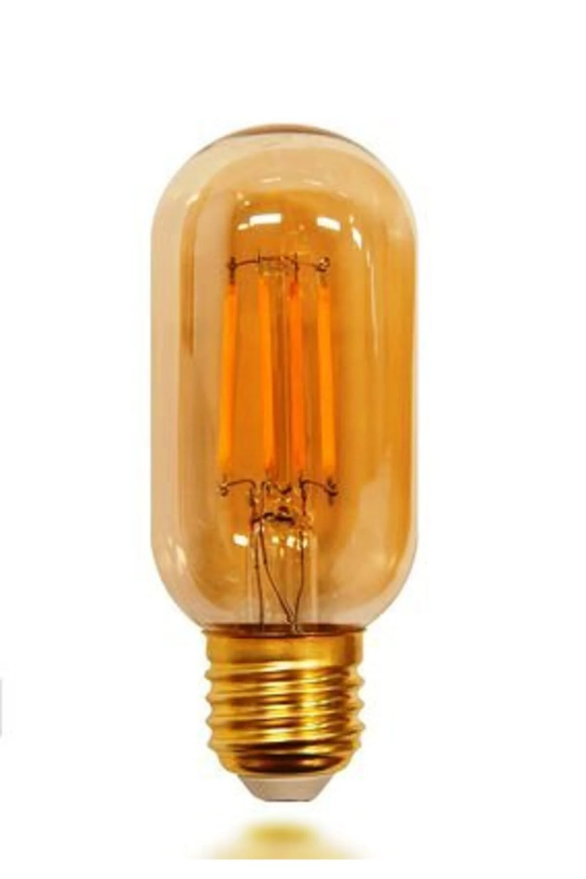 Erd45 T45 Gemici Edison Flamanlı Rustik Led Ampul 6 Watt