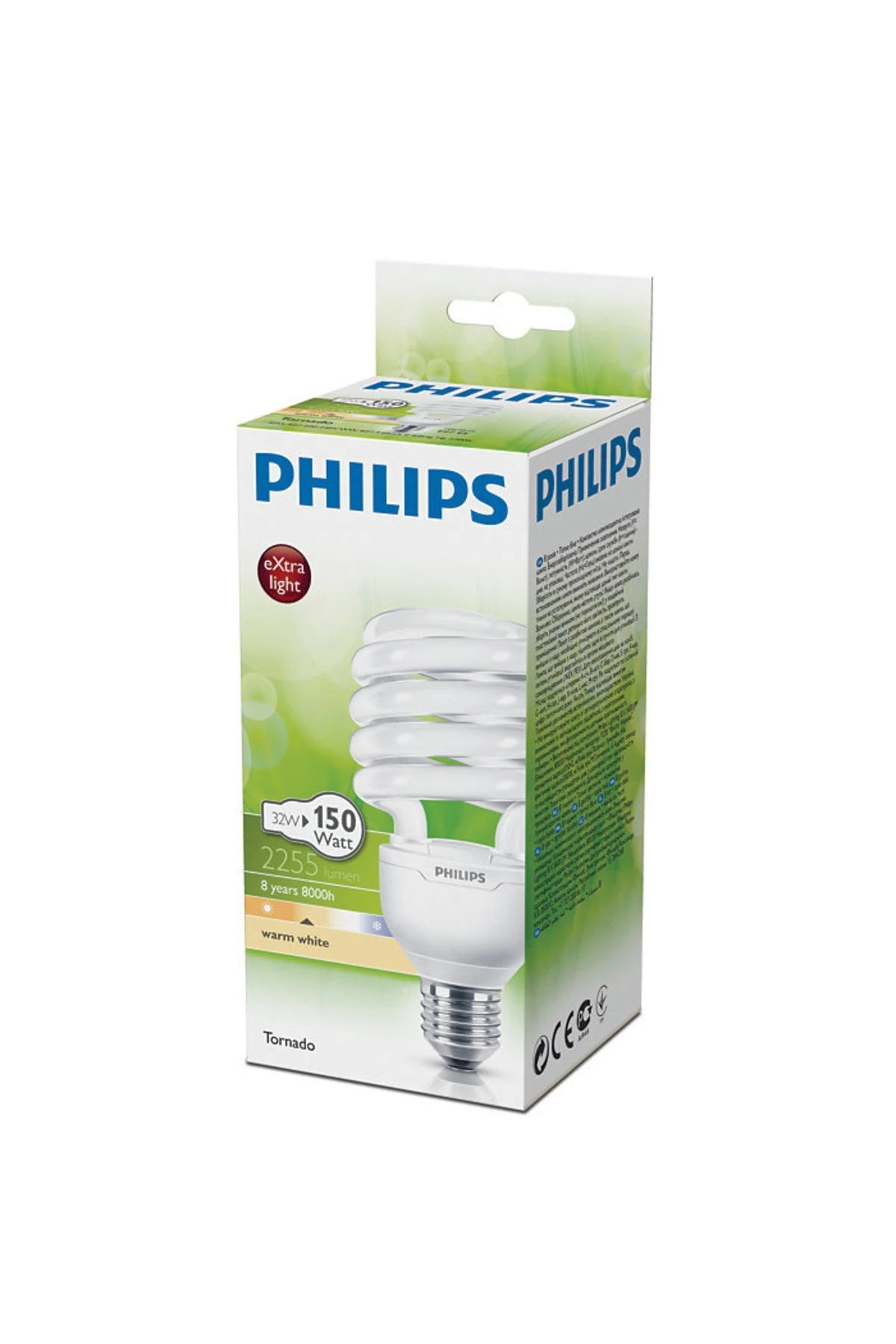 32w=150w Spiral Tasarruflu Ampul/2255 Lumen/sarı Işık/ E27duy/extra Light/ölçü: 149mmx70mm
