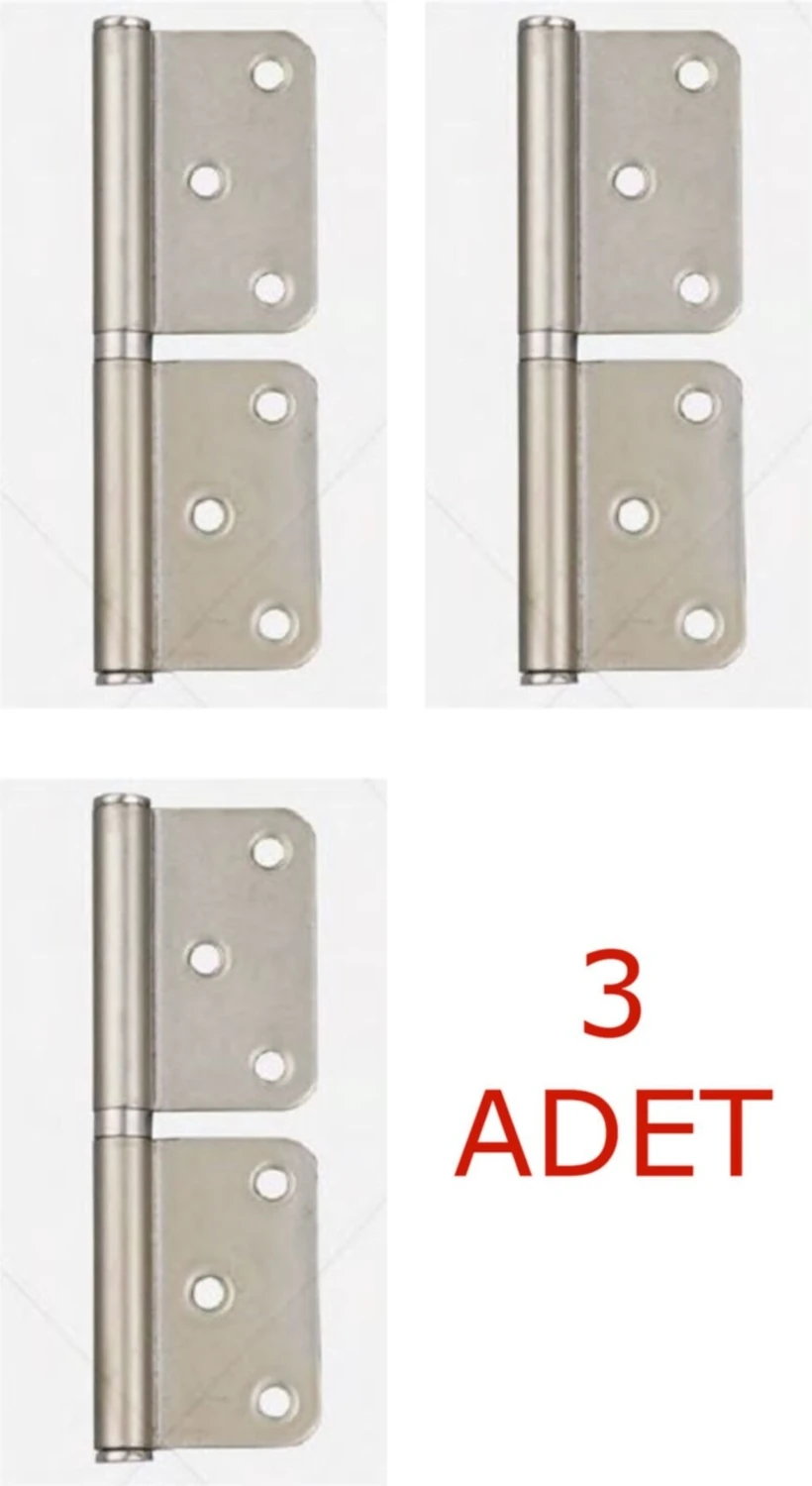 Yaprak Menteşe Saten Çelik 1,80 mm 3 Adet