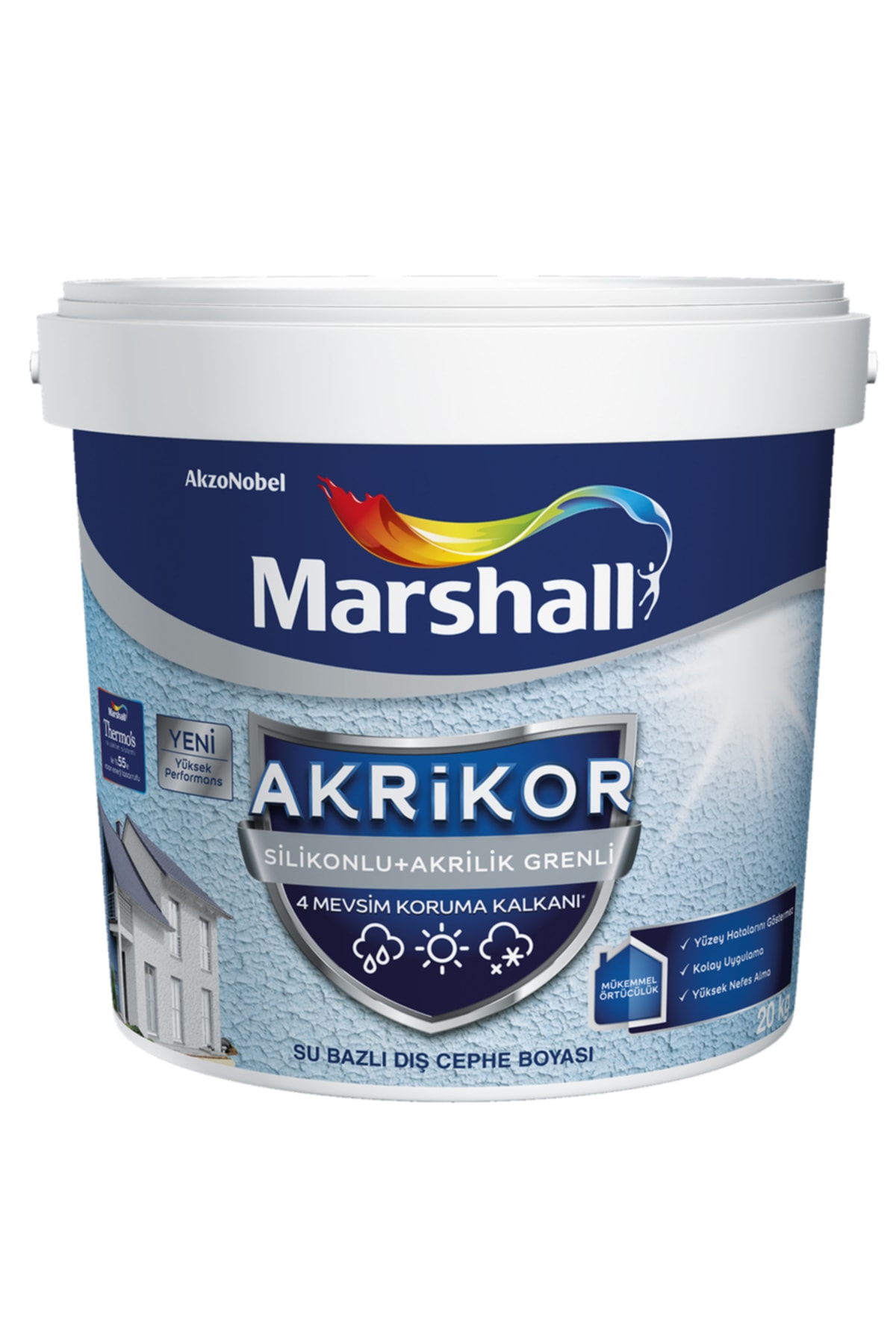 Akrikor Silikonlu Grenli K1 15 Lt (20 KG)